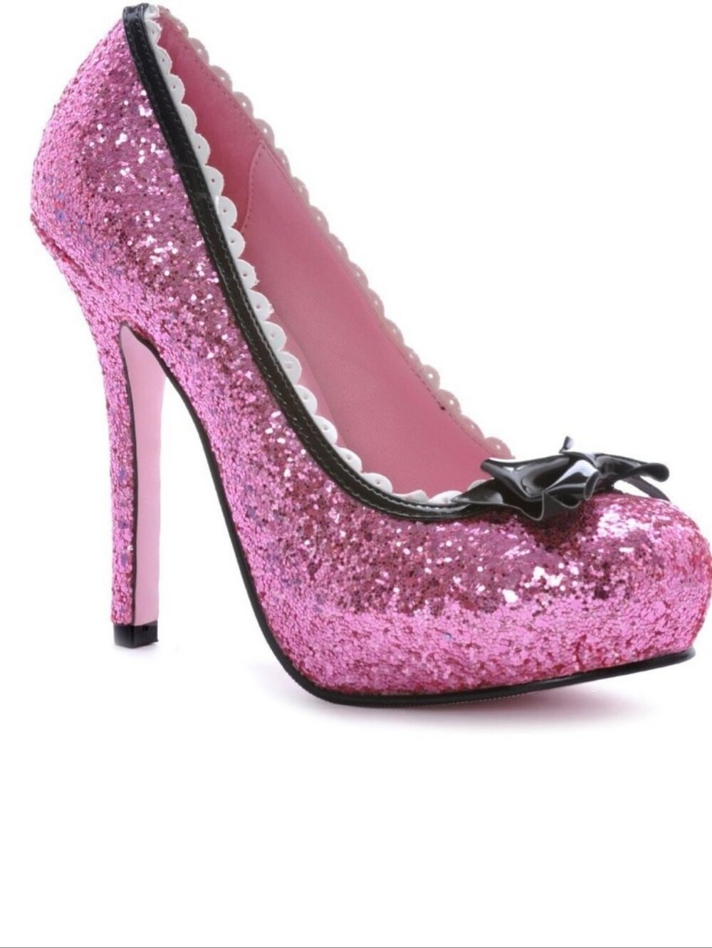 Ten Thirty One | Glitter Pink Princess Bow High Heels